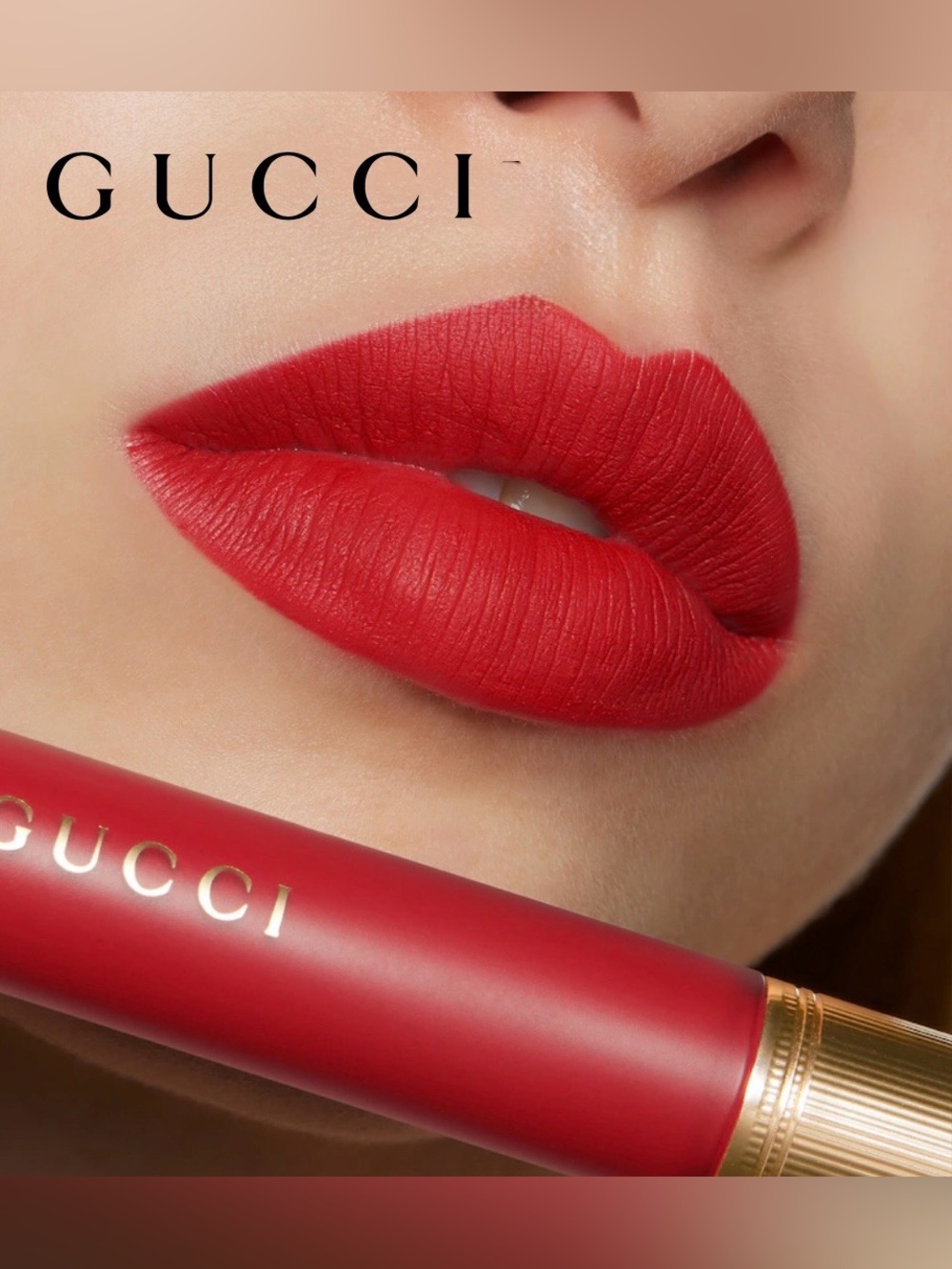 Gucci Rouge à Lèvres Liquid Matte Lip Colour- 25* Goldie Red